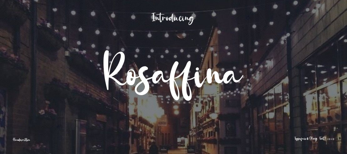Rosaffina Font Family