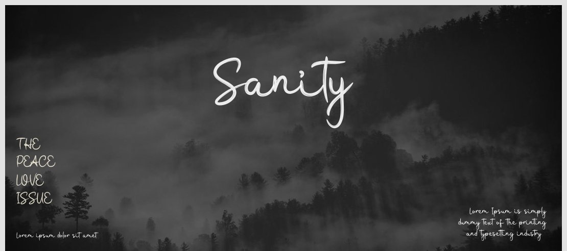 Sanity Font