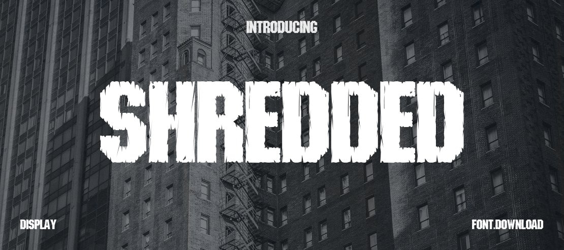 Shredded Font