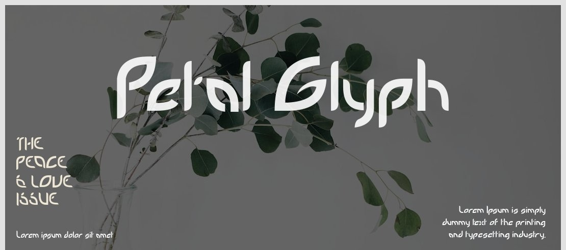 Petal Glyph Font