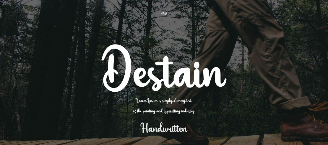 Destain Font