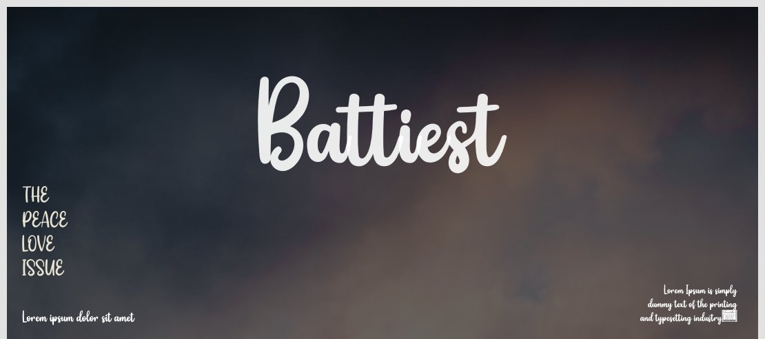 Battiest Font