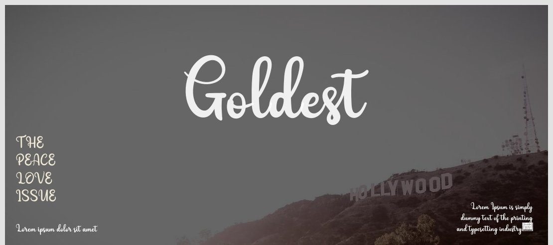 Goldest Font