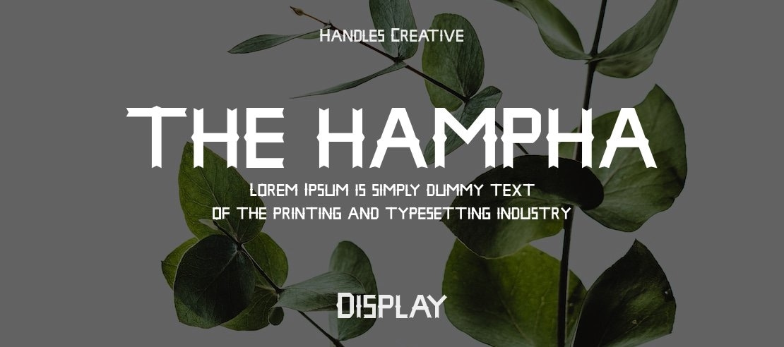 THE HAMPHA Font