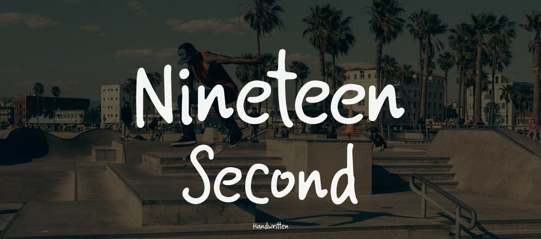 Nineteen Second Font