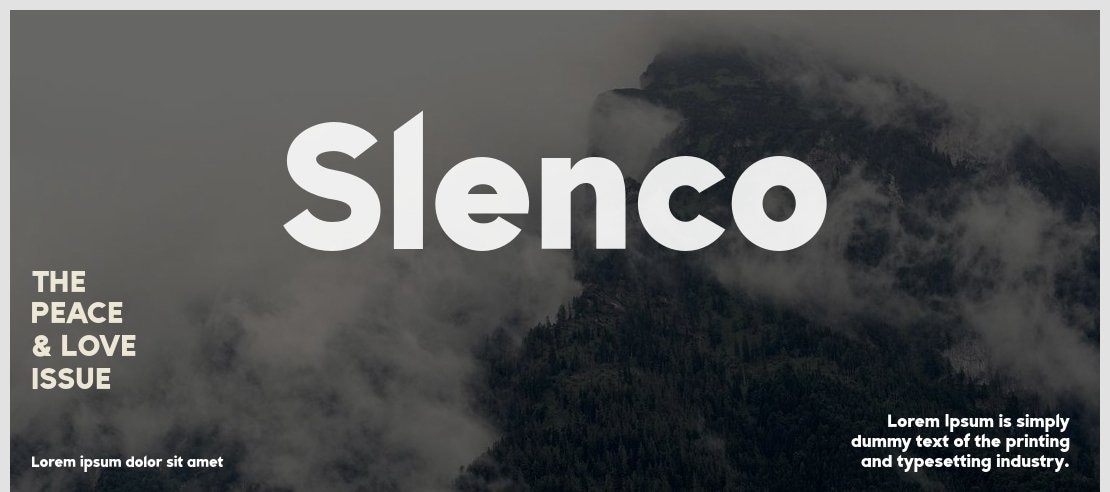 Slenco Font Family