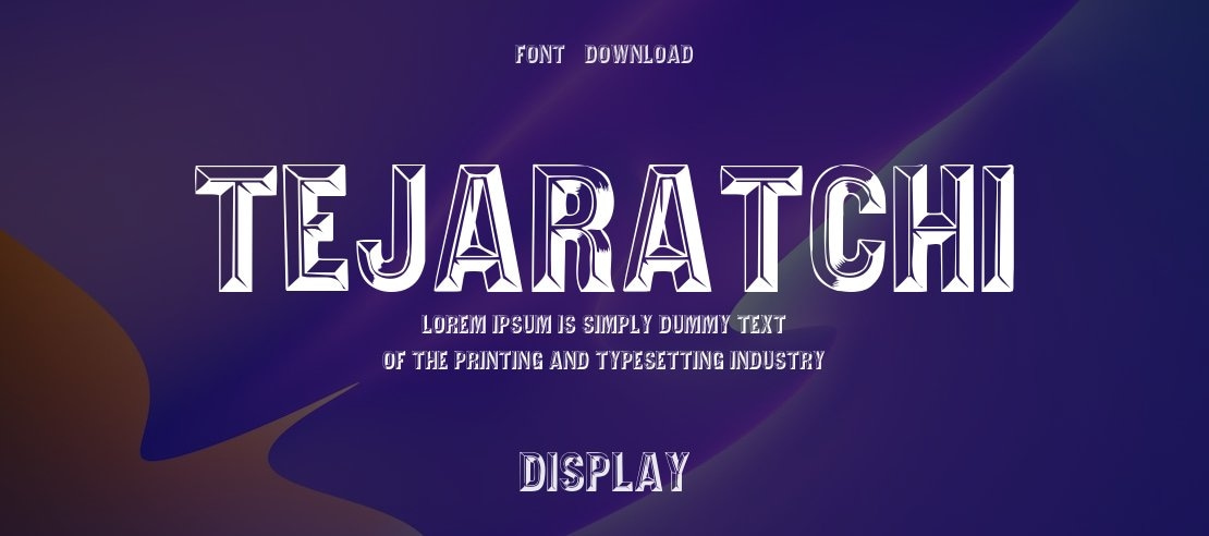 Tejaratchi Font