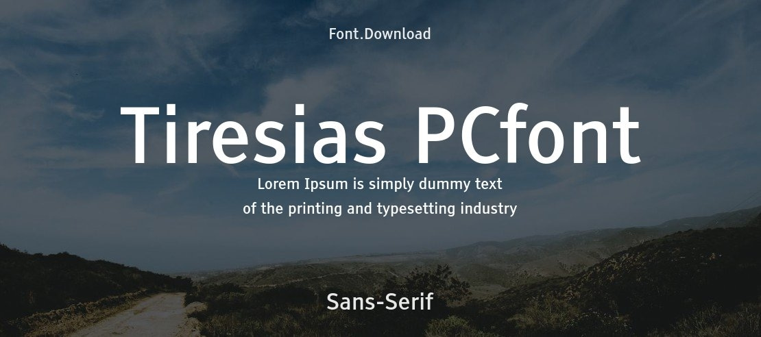 Tiresias PCfont Font Family