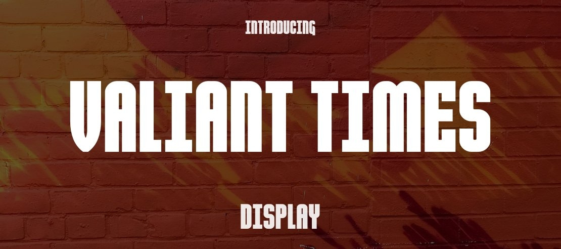 Valiant Times Font Family