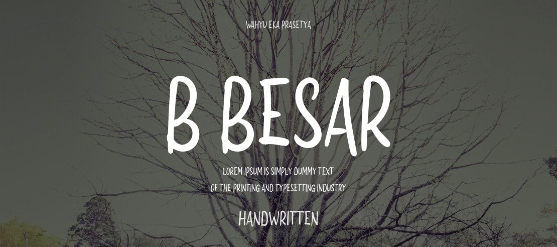 b Besar Font