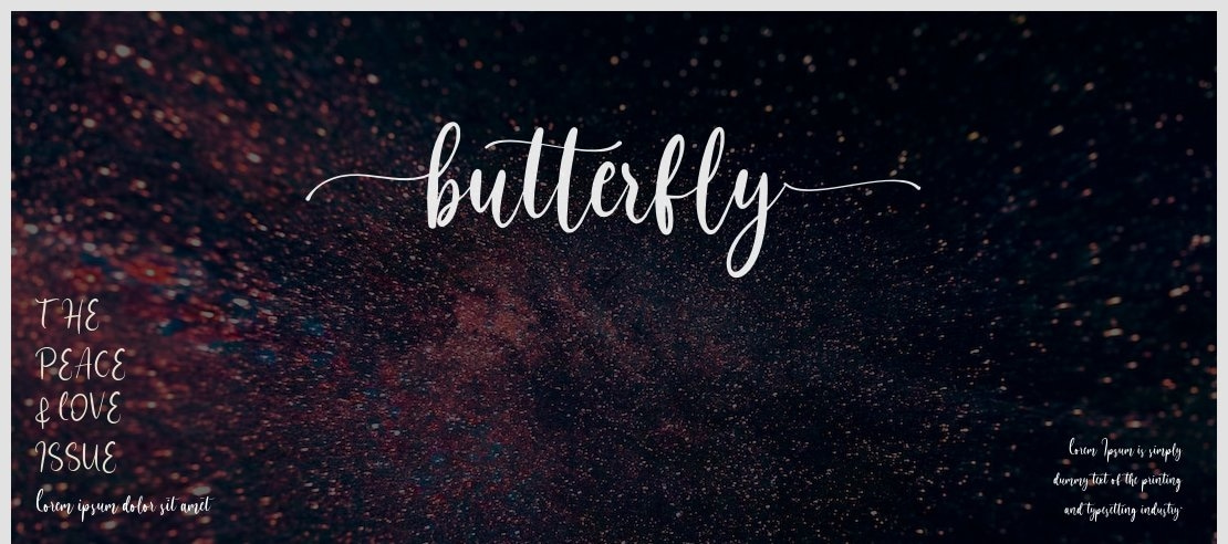 butterfly Font