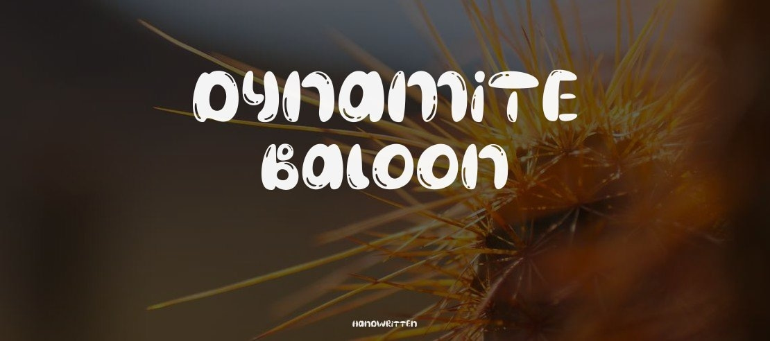 Dynamite Baloon Font Family