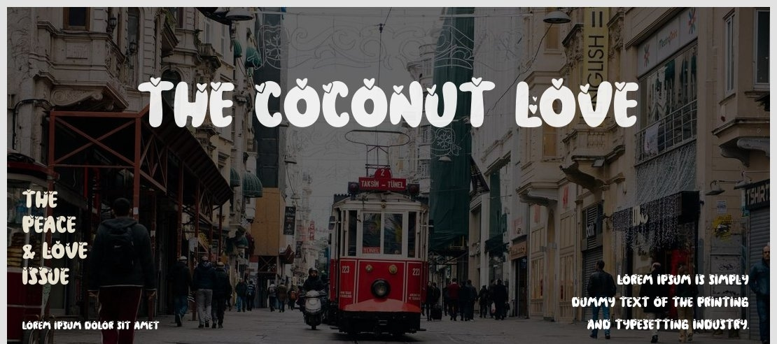 The Coconut love Font Family