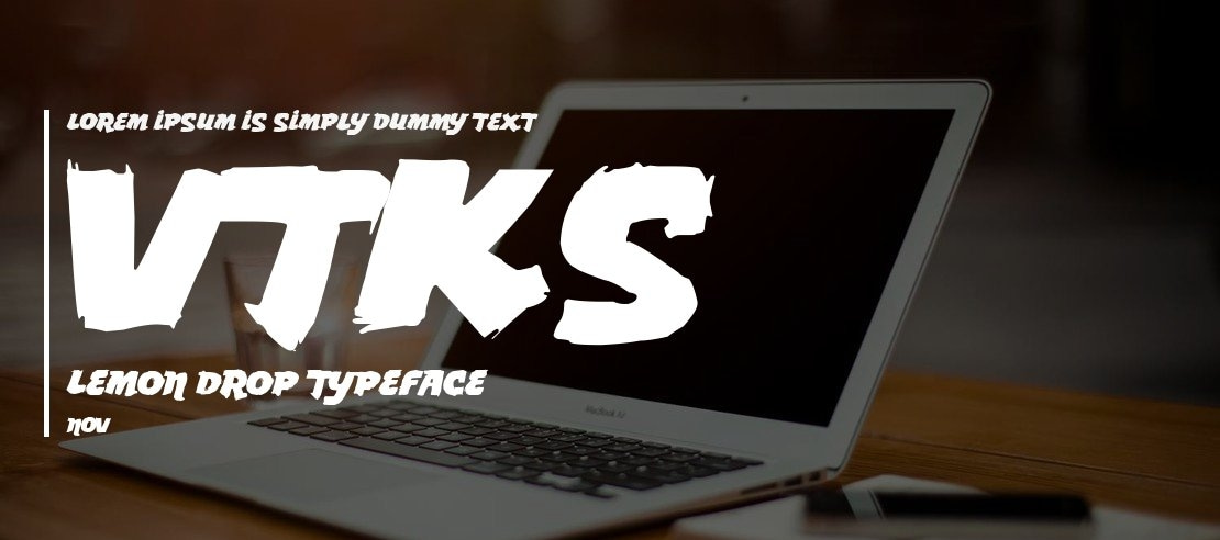 Vtks Lemon Drop Font