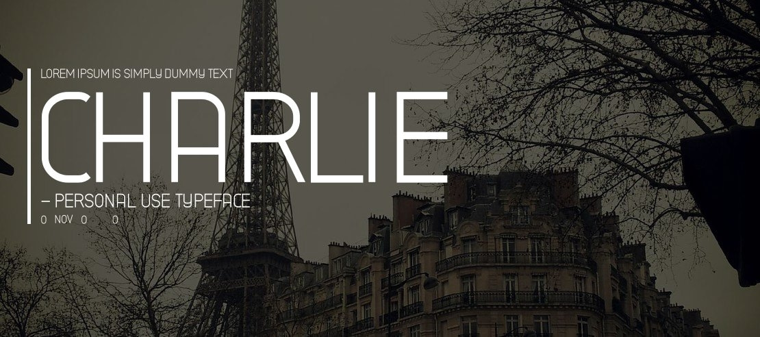 Charlie - Personal Use Font