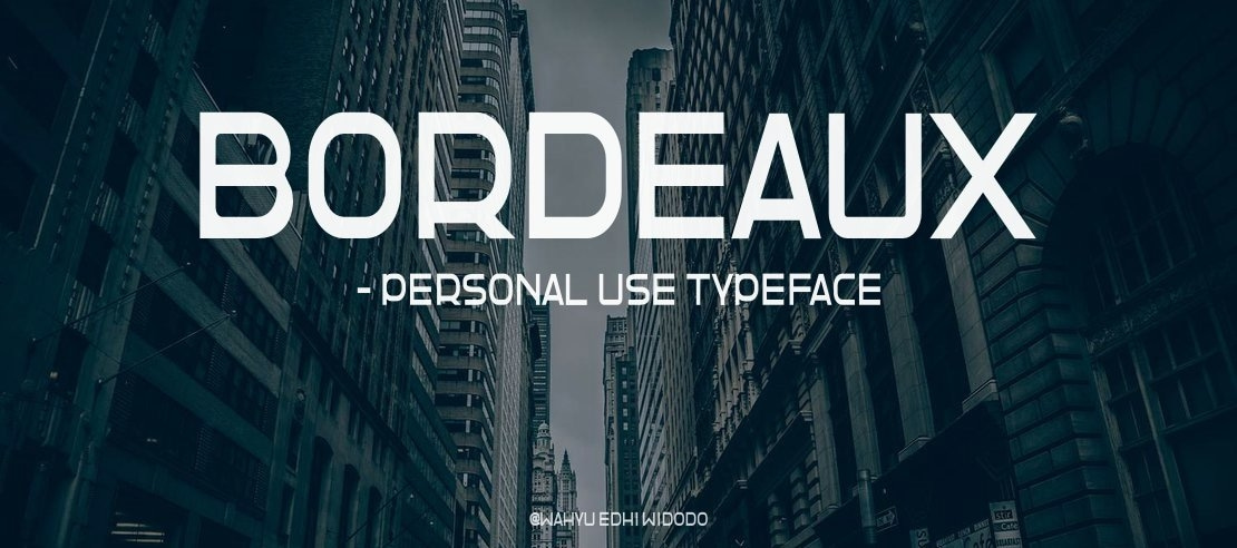 Bordeaux - Personal Use Font