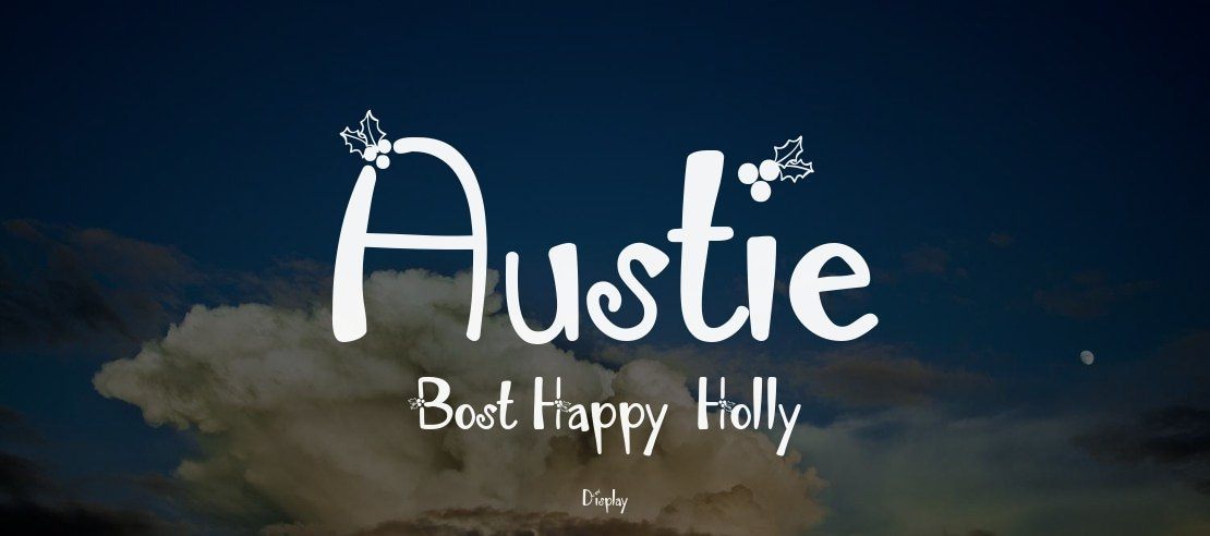 Austie Bost Happy Holly Font