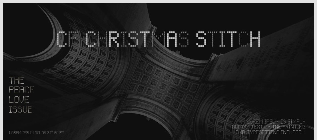 CF Christmas Stitch Font