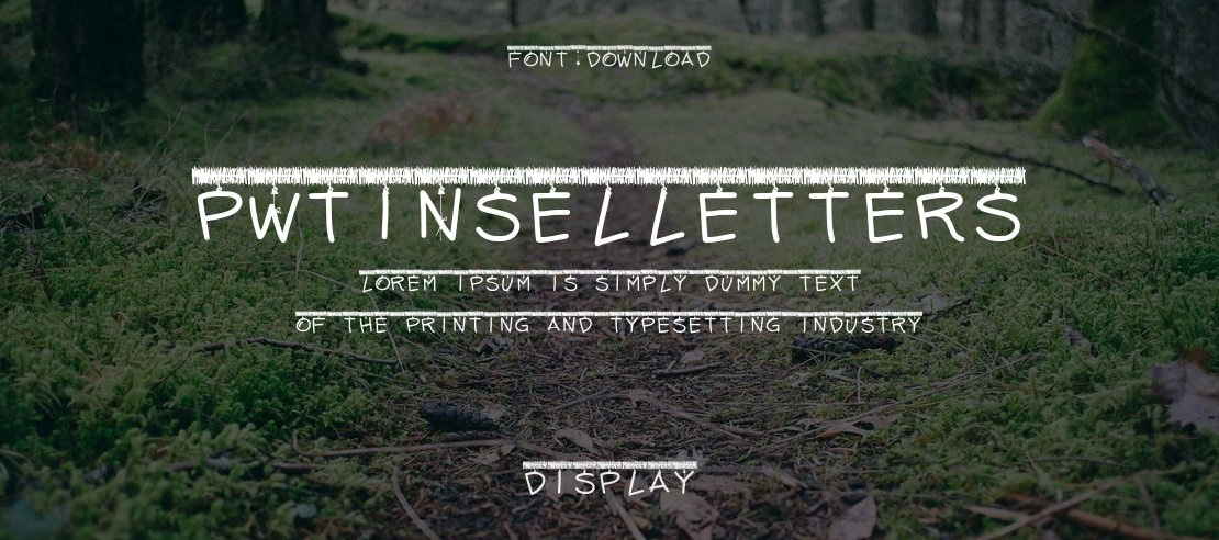 PWTinselLetters Font