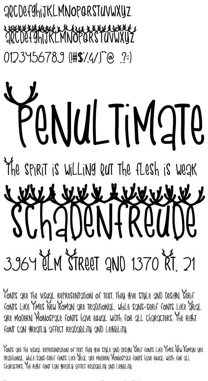 Snow Deer Font