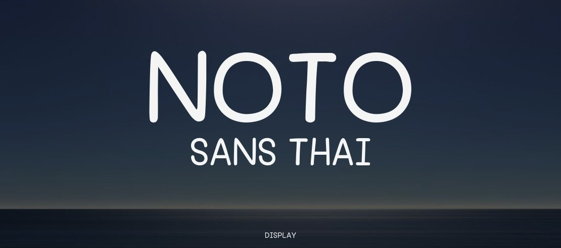 Noto Sans Thai Font