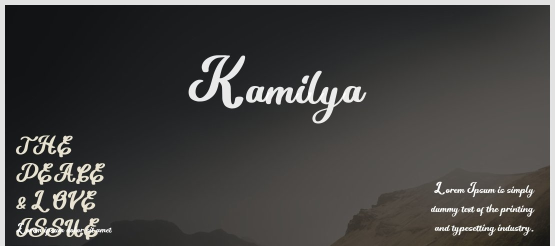 Kamilya Font