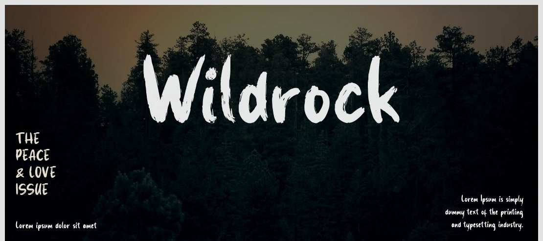 Wildrock Font
