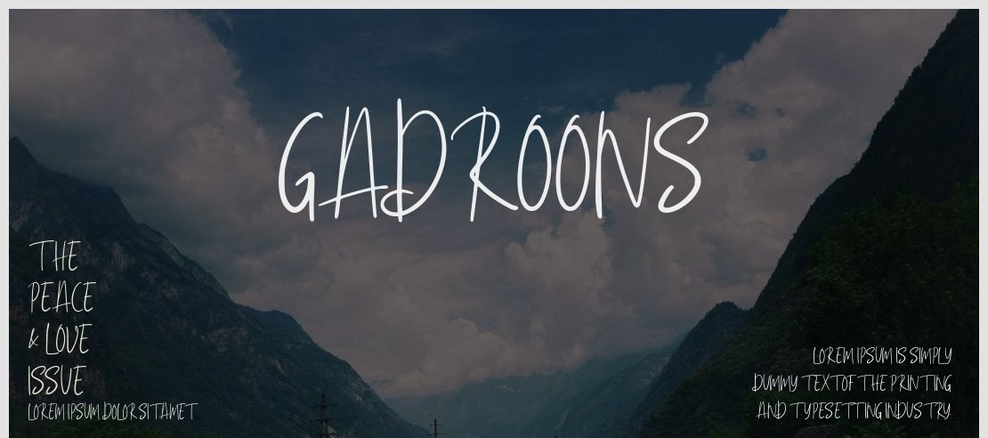 Gadroons Font