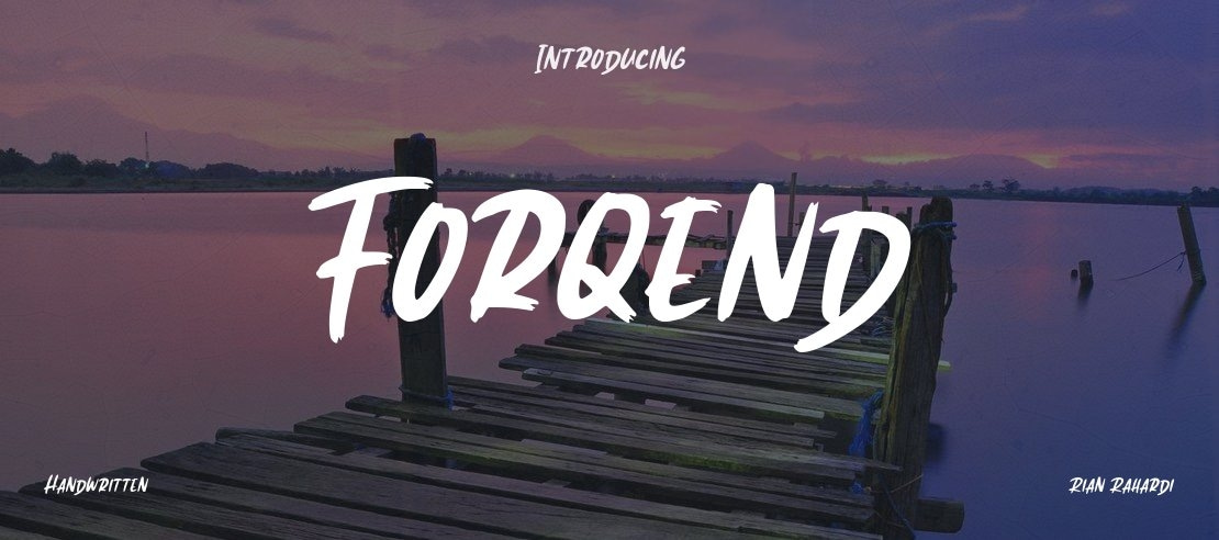 Forqend Font