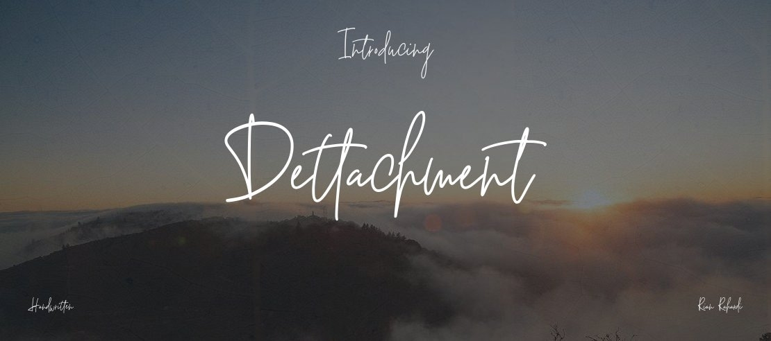 Dettachment Font