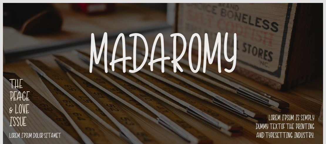 Madaromy Font