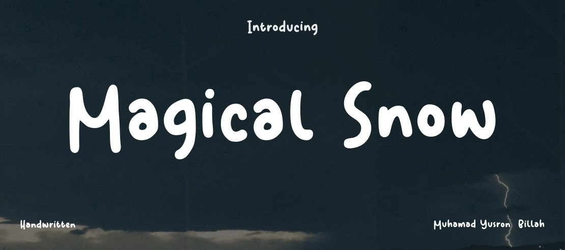 Magical Snow Font