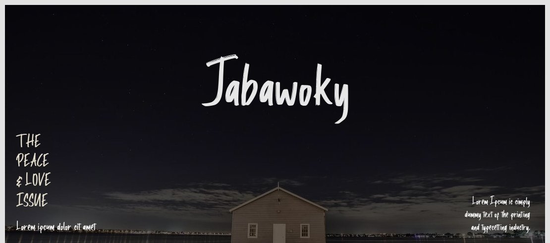 Jabawoky Font