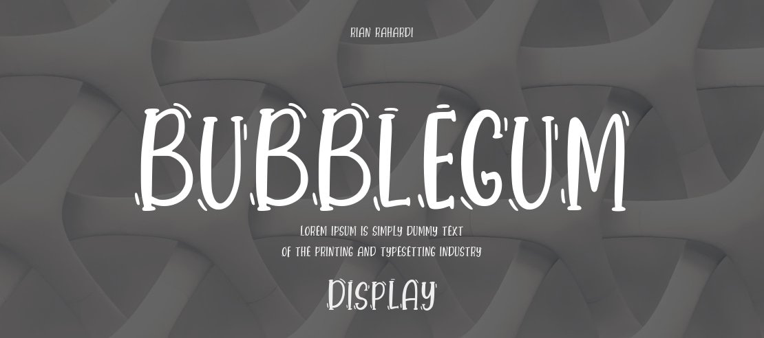 Bubblegum Font