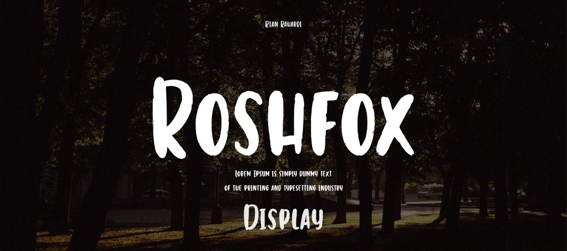 Roshfox Font