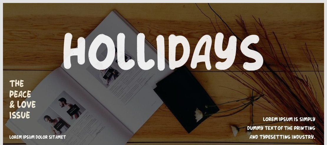 Hollidays Font