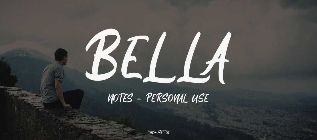 Bella Notes - Personal Use Font