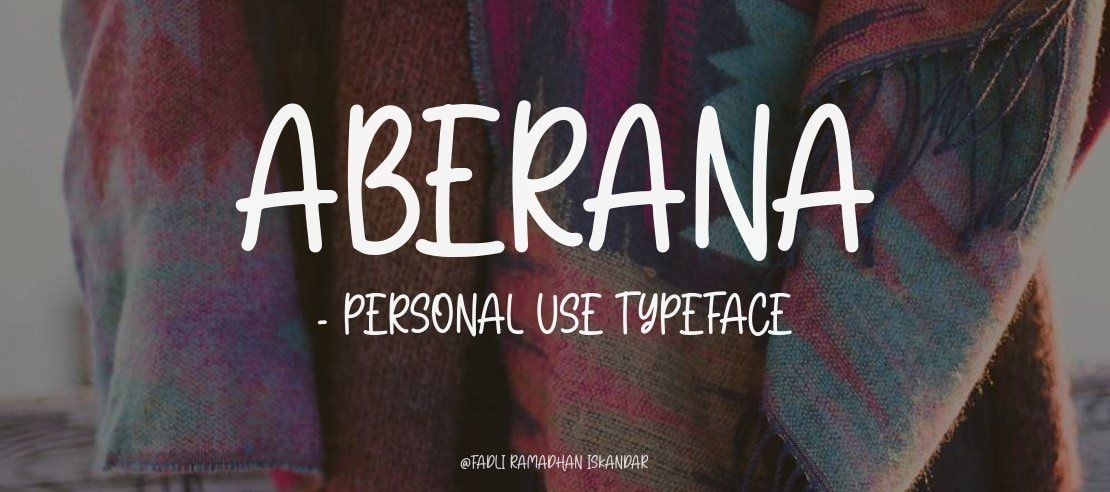 Aberana - Personal Use Font