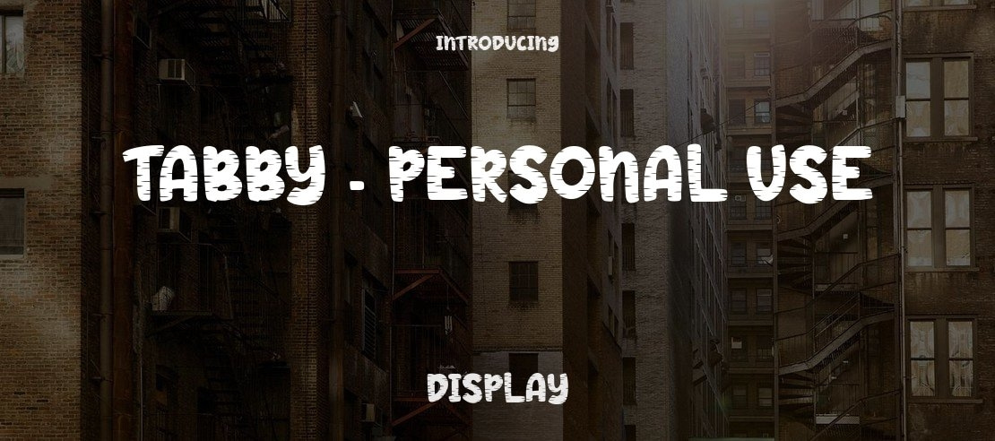 Tabby - Personal Use Font