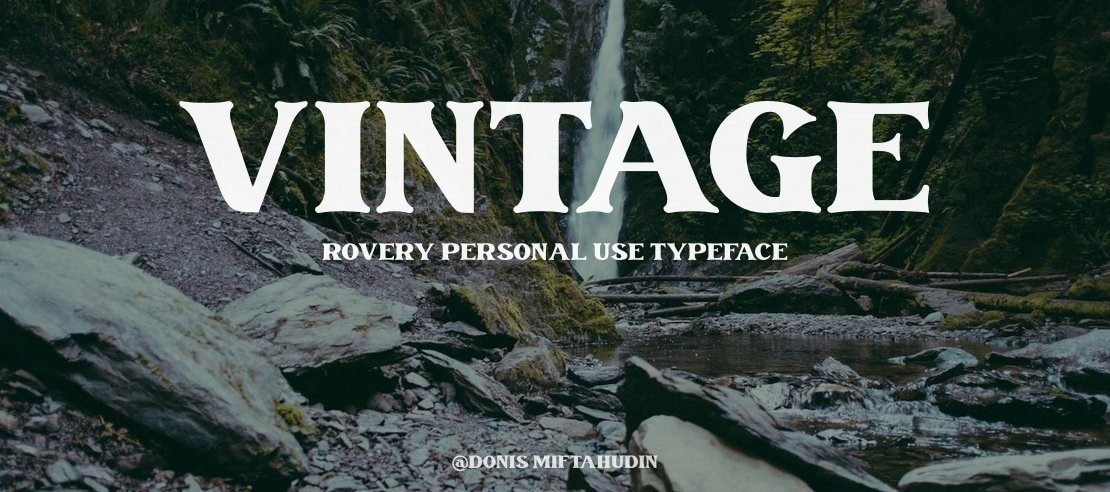 Vintage Rovery Personal Use Font