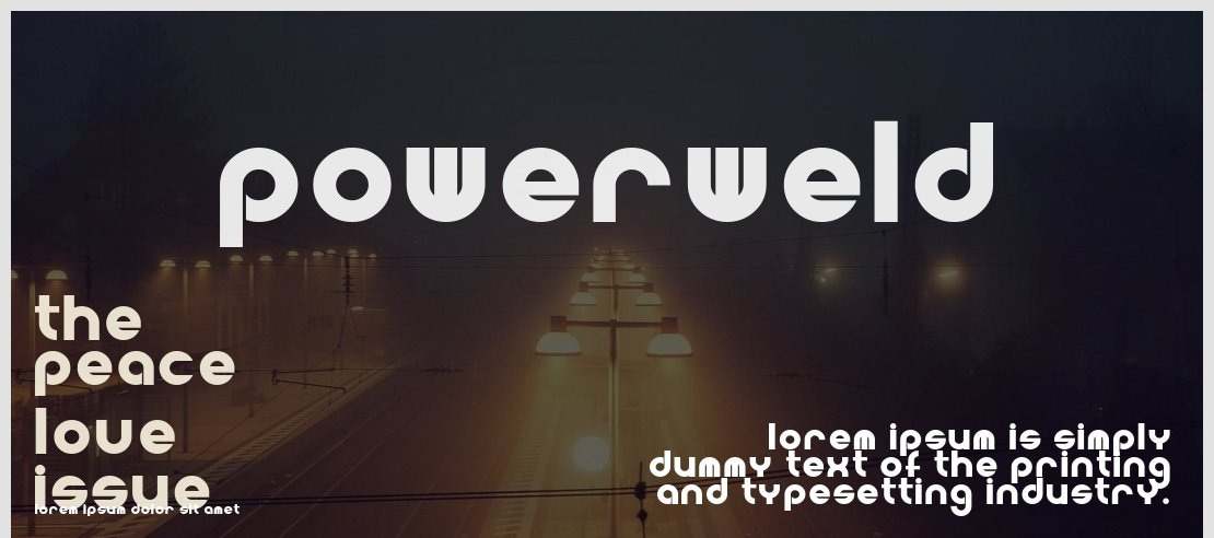 Powerweld Font