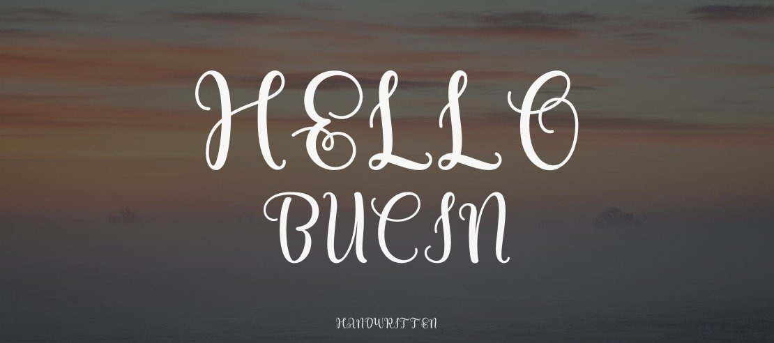 Hello Bucin Font