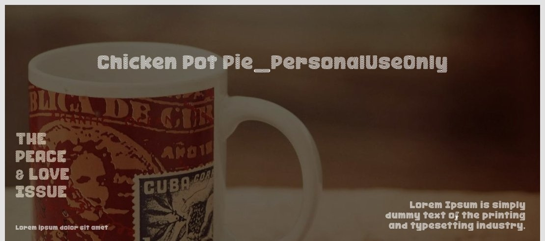 Chicken Pot Pie_PersonalUseOnly Font