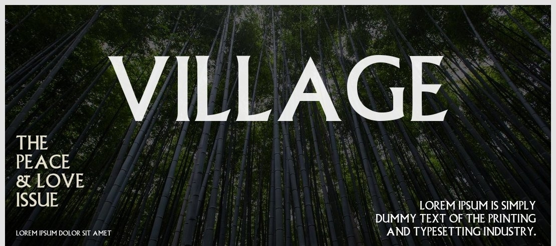 Village Font