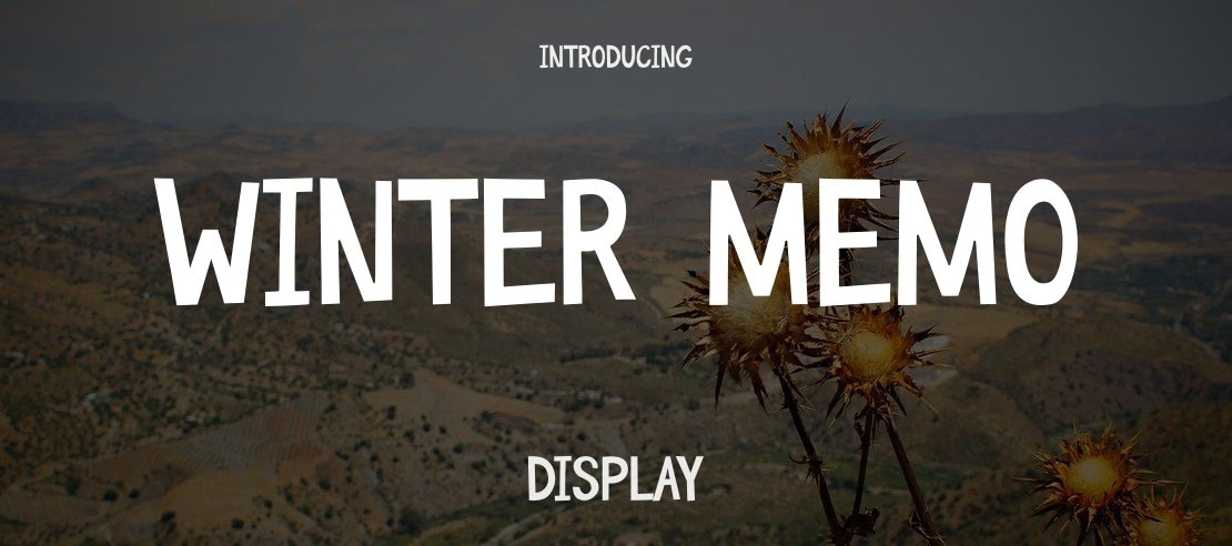 Winter Memo Font