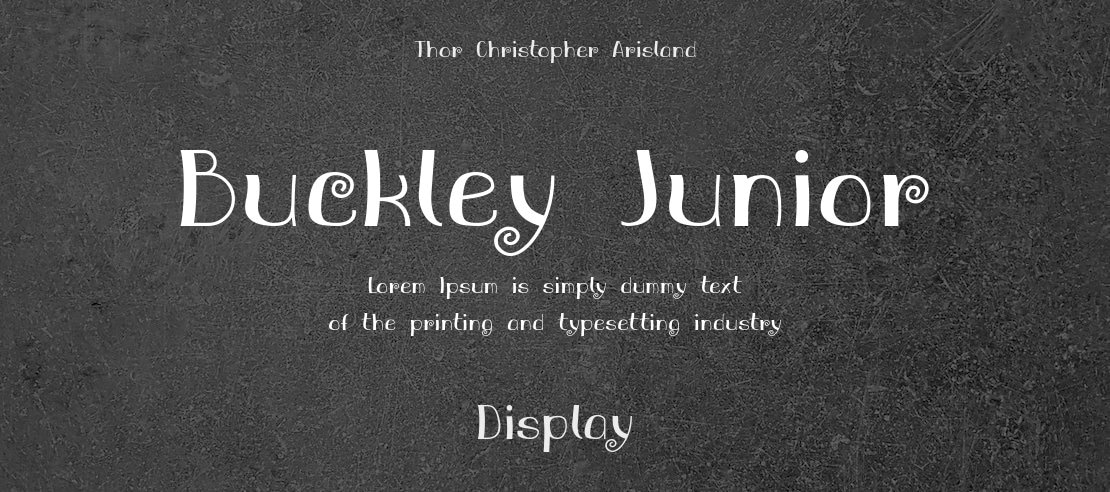 Buckley Junior Font