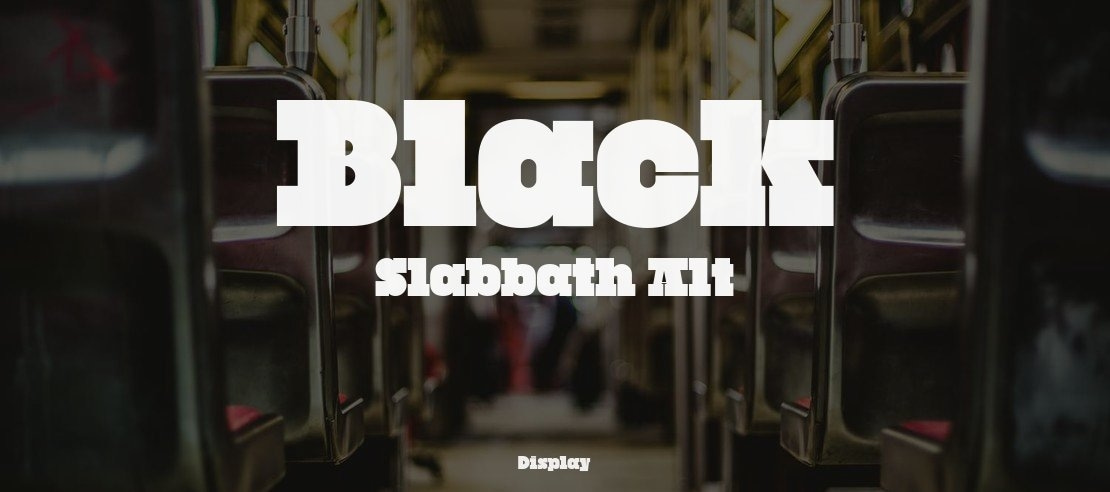 Black Slabbath Alt Font Family