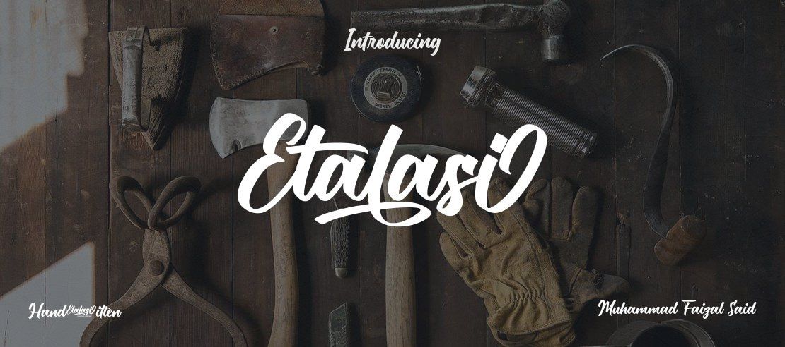 Etalasi Font