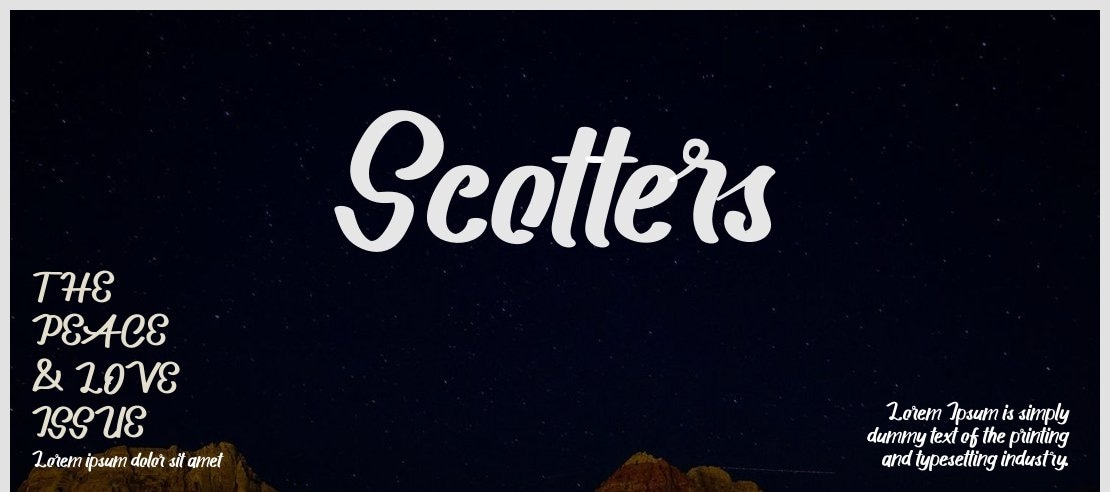 Scotters Font