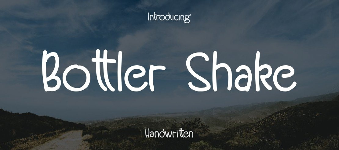 Bottler Shake Font